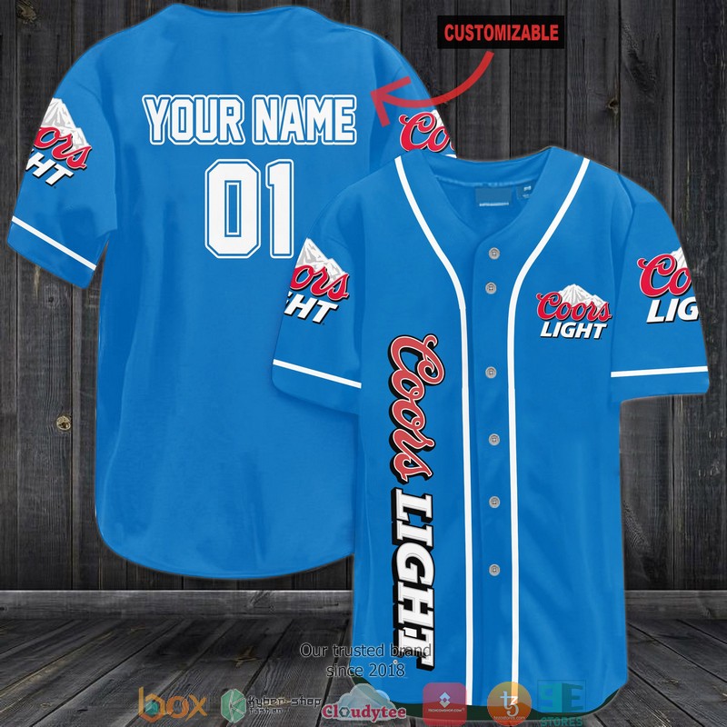 Coors Light Personalized Jersey Baseball Shirt 6
