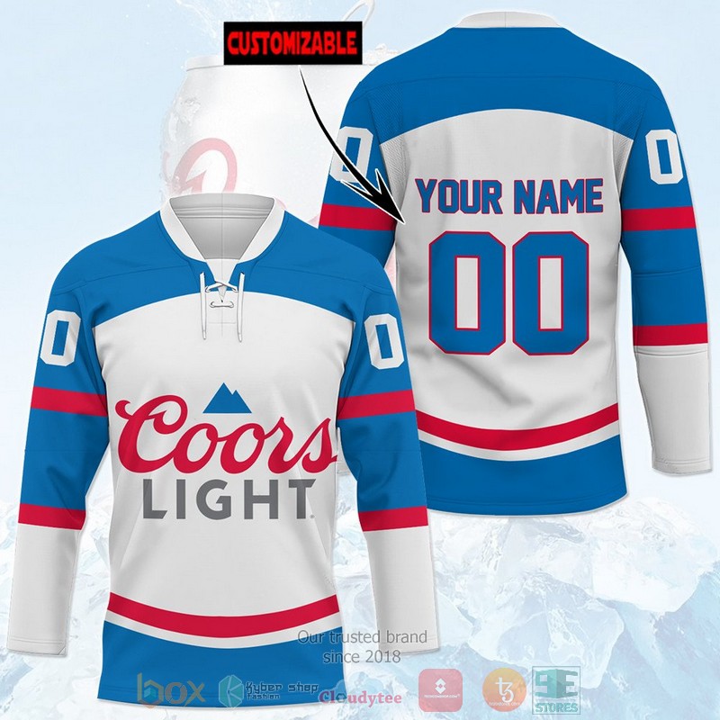 NEW Personalized Coors Light custom Hockey shirt 3