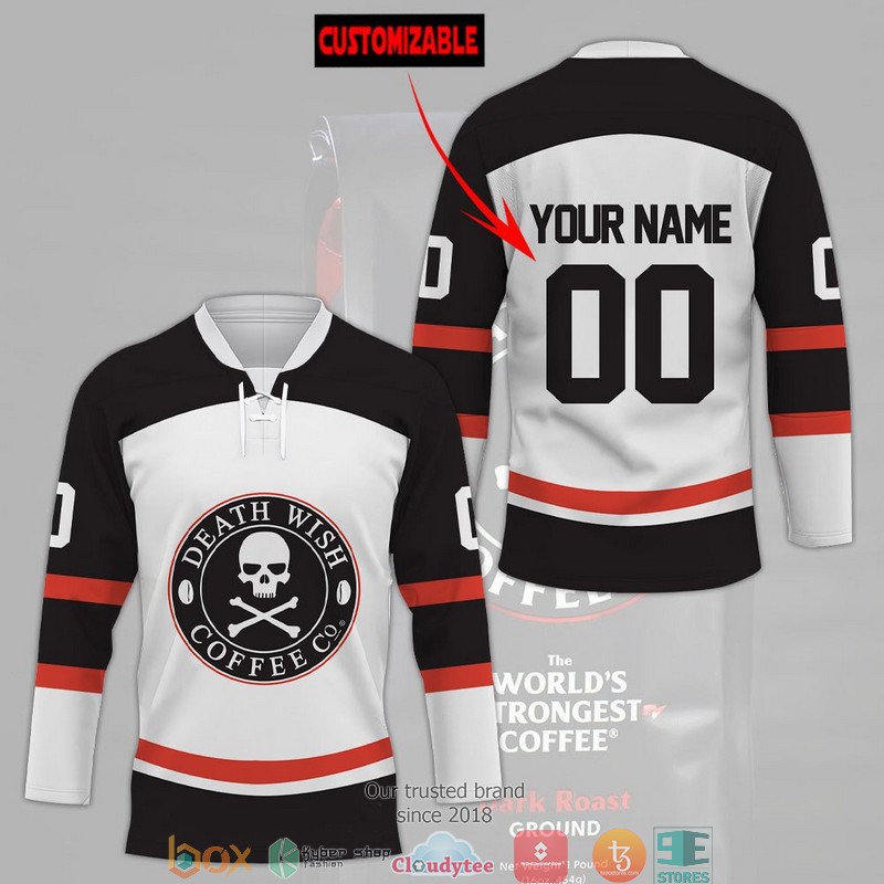 Death Wish Coffee Custom Hockey Jersey 2