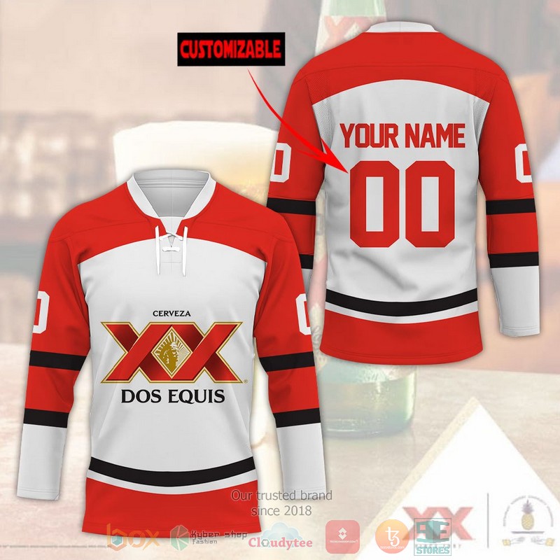 NEW Personalized Dos Equis XX custom Hockey shirt 3