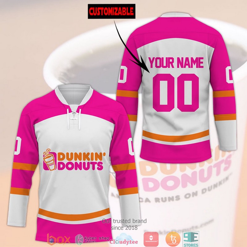 Dunkin' donuts Custom Hockey Jersey 3