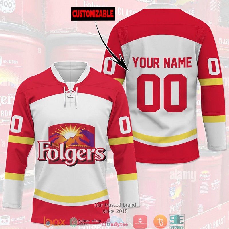 Folgers Custom Hockey Jersey 3