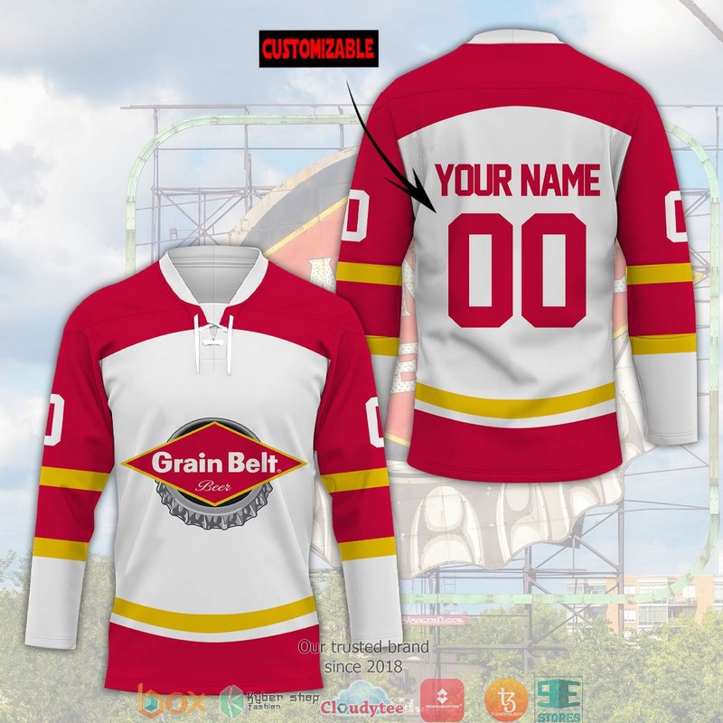 Grain Belt Beer Custom Hockey Jersey 5