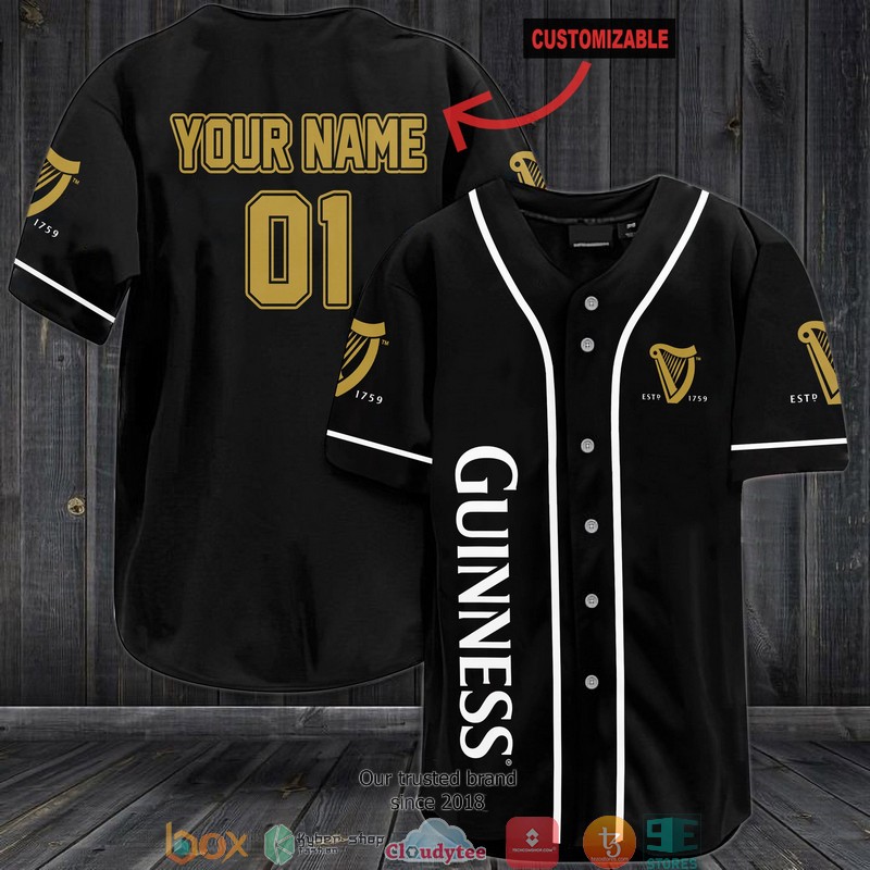 Guinness Personalized Jersey Baseball Shirt 5