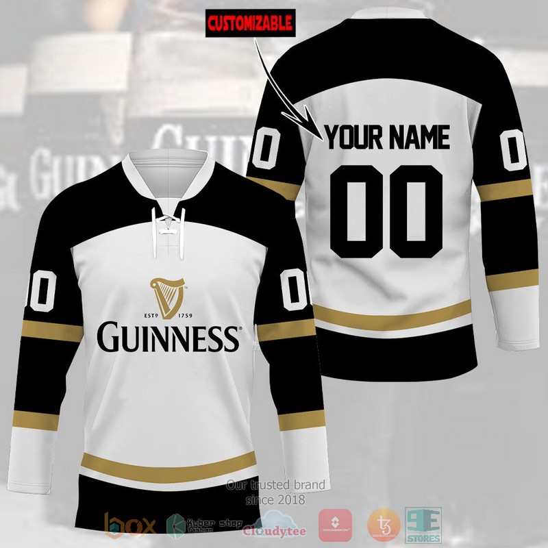 NEW Personalized Guinness beer custom Hockey shirt 6