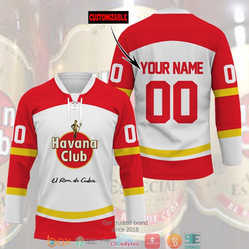 Havana Club El Ron De Cuba Custom Hockey Jersey 1