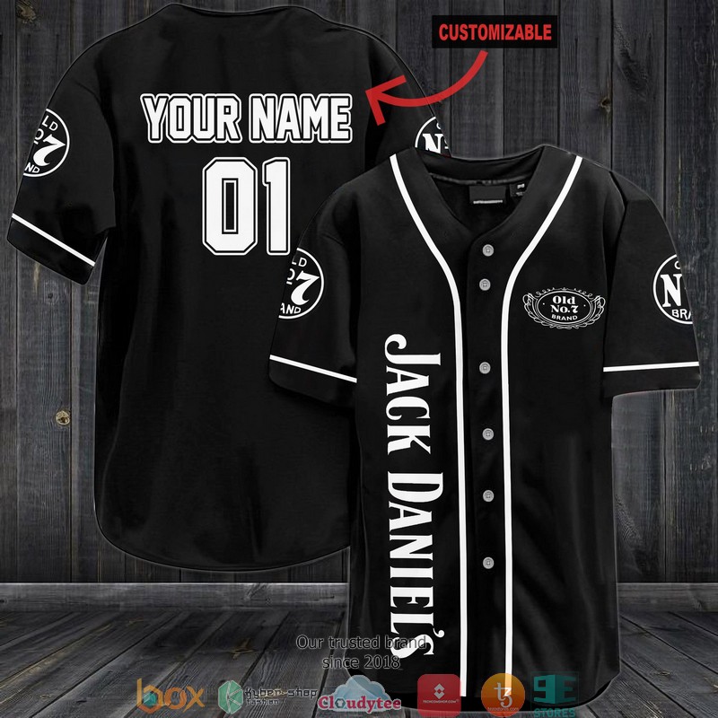 Jack Daniels Custom Personalized Jersey Baseball Shirt 1