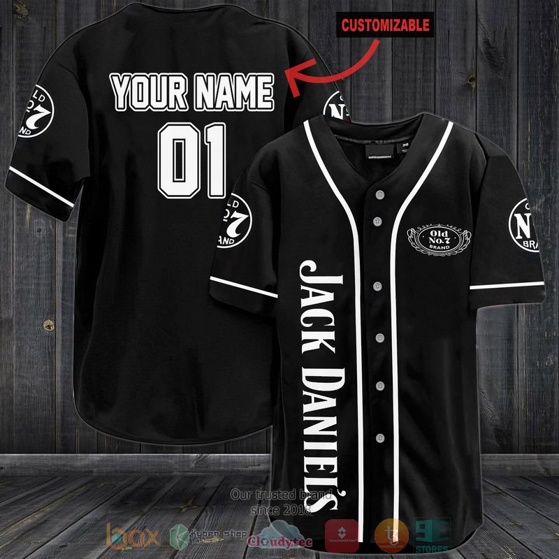 NEW Personalized Jack Daniel's custom black Baseball shirt 2