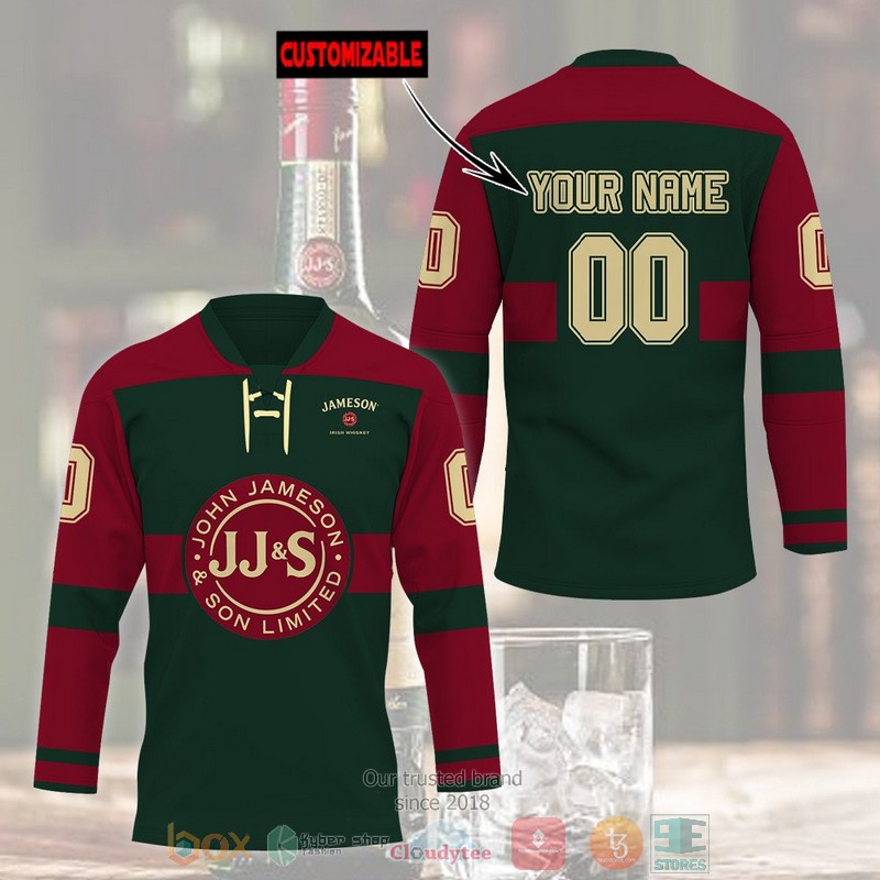 NEW Personalized Jameson Irish Whiskey custom Hockey shirt 1