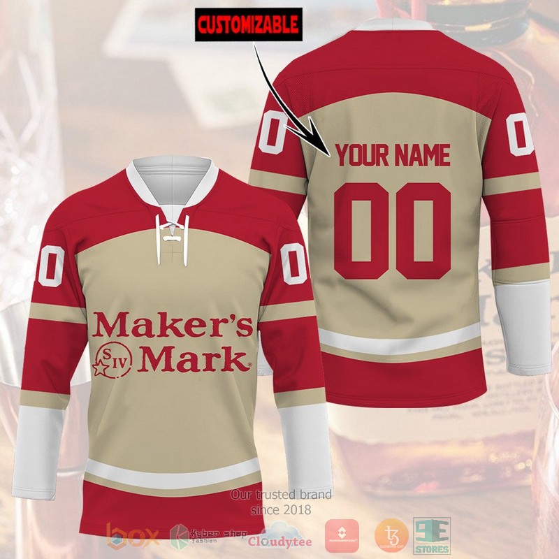 NEW Personalized Maker's Mark custom Hockey shirt 3