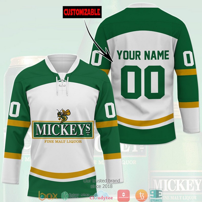 Mickey's Fine Malt Liquor Custom Hockey Jersey 3