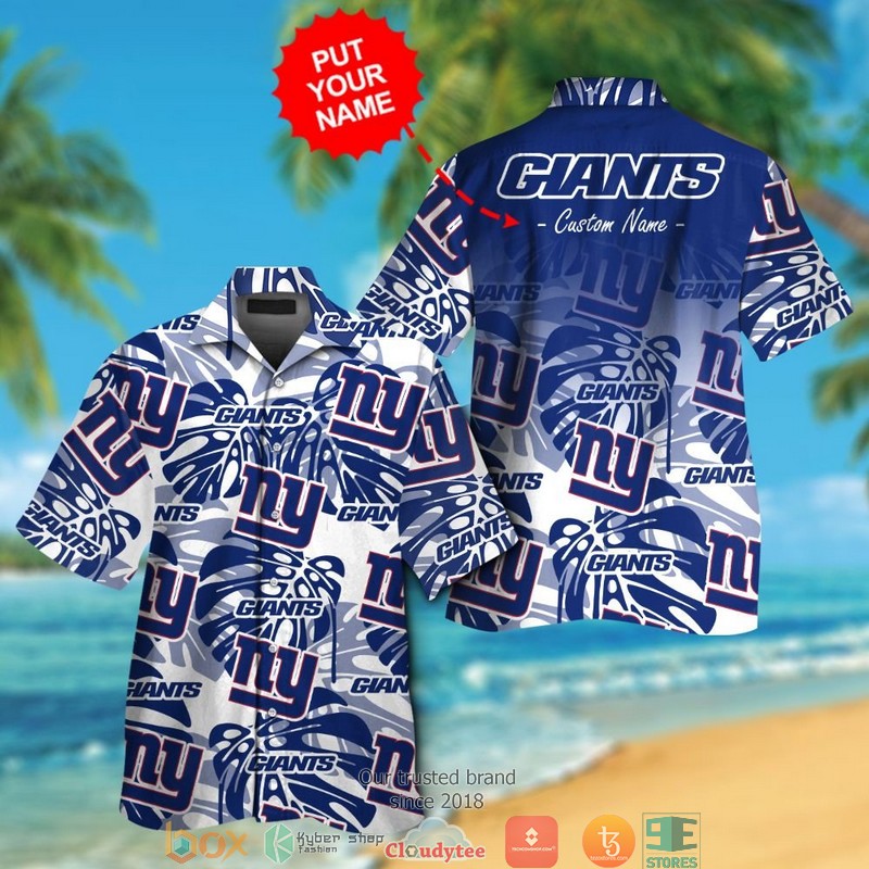 BEST NFL New York Giants Monstera deliciosa Personalized Hawaii Shirt and short 12