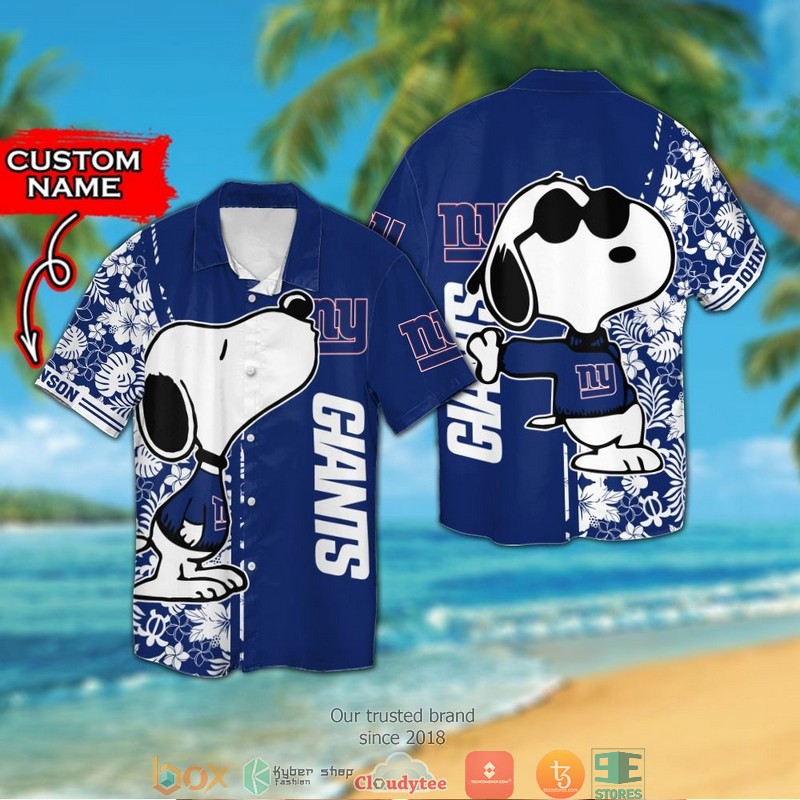 BEST NFL New York Giants Snoopy Personalized Hawaii Shirt and short 12