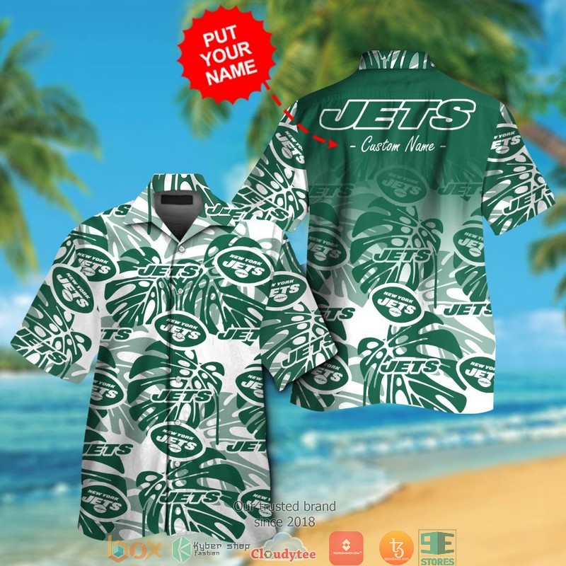 BEST NFL New York Jets Monstera deliciosa Personalized Hawaii Shirt and short 13