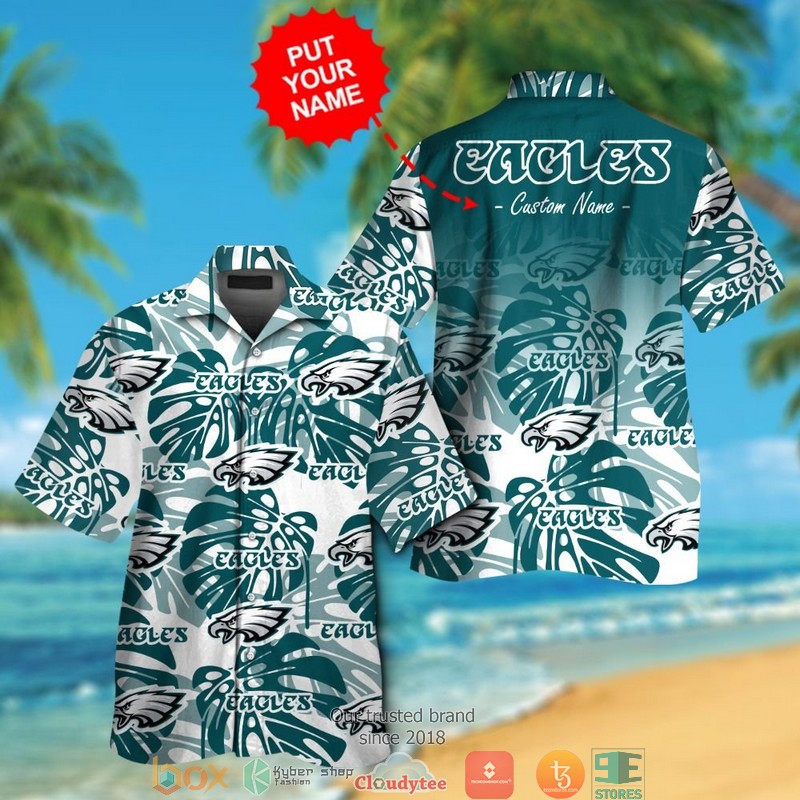 BEST NFL Philadelphia Eagles Monstera deliciosa Personalized Hawaii Shirt and short 12