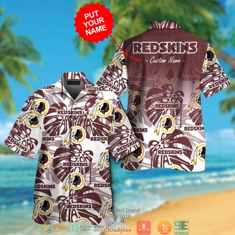BEST NFL Washington Redskins Monstera deliciosa Personalized Hawaii Shirt and short 13