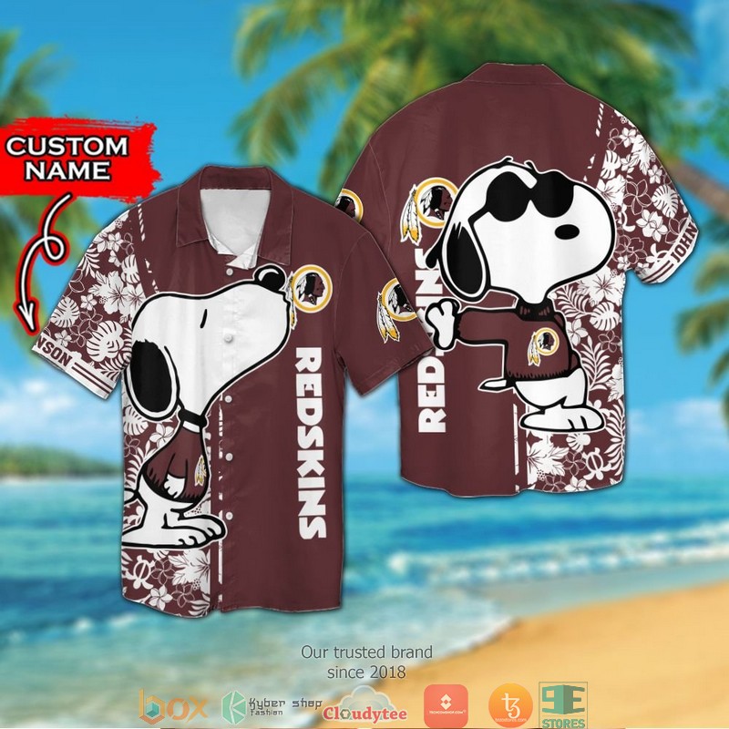 BEST NFL Washington Redskins Snoopy Personalized Hawaii Shirt and short 13