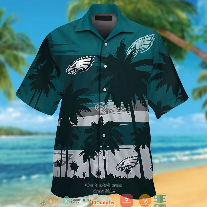 BEST NFL Philadelphia Eagles Coconut island Green Hawaii Set 13