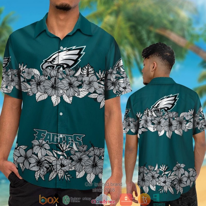 BEST NFL Philadelphia Eagles Hibiscus Flower line Hawaii Set 7