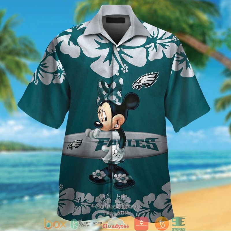 BEST NFL Philadelphia Eagles Minnie Mouse Hawaii Set 15