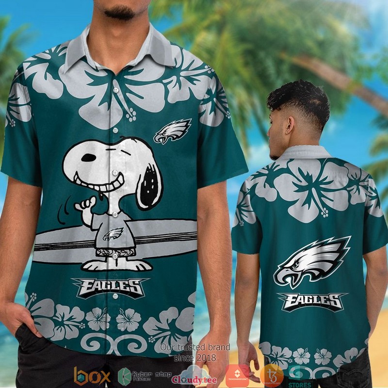 BEST NFL Philadelphia Eagles Snoopy Hibiscus Hawaii Set 7