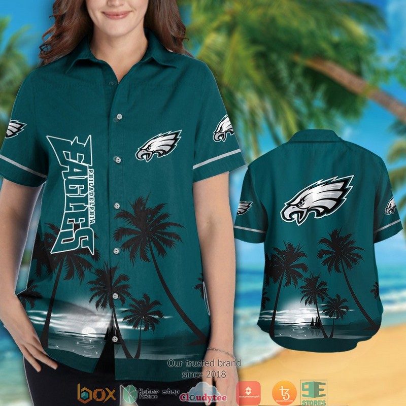 BEST NFL Philadelphia Eagles coconut island night moon Hawaii Set 3