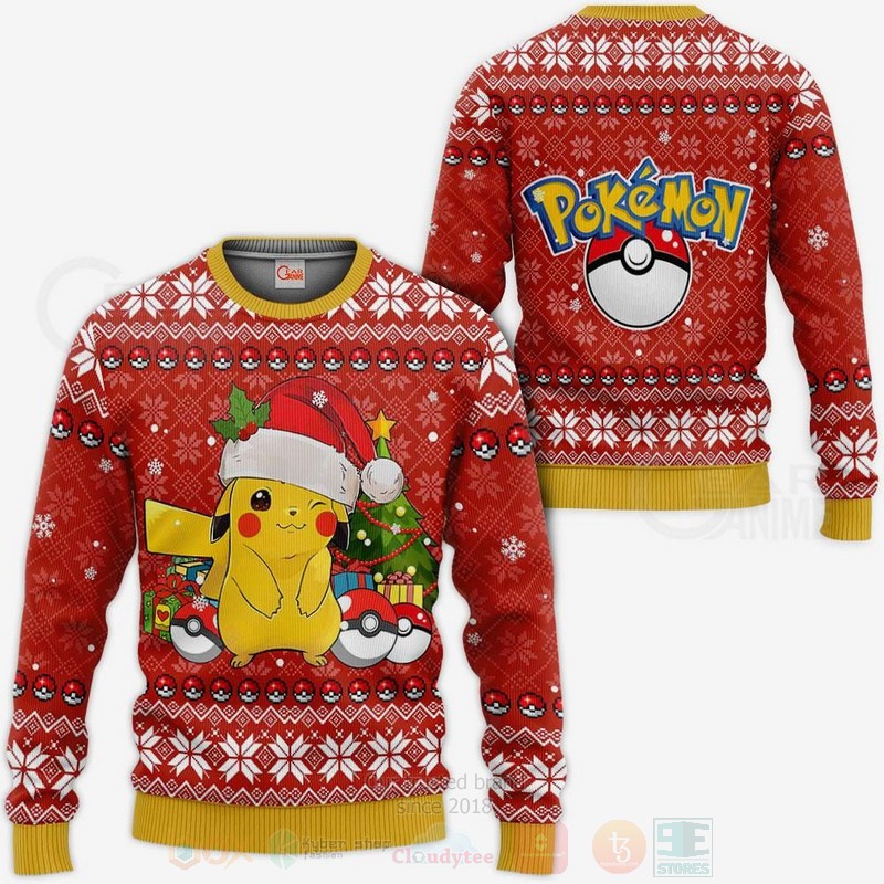 TOP Pikachu Pokemon Anime 3D Designed Allover 3D Designed Allover Sweater, Hoodie 10