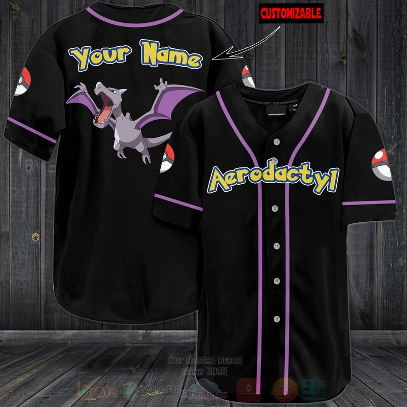 TOP Pokemon Aerodactyl Personalized Baseball-Shirt 3