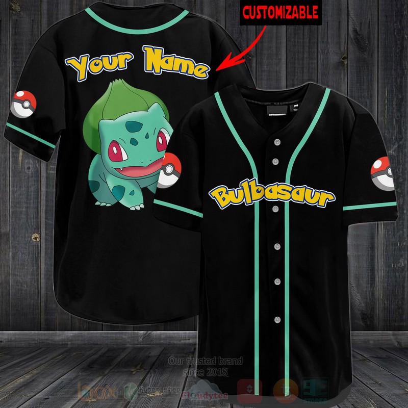 TOP Pokemon Bulbasaur Personalized Baseball-Shirt 3