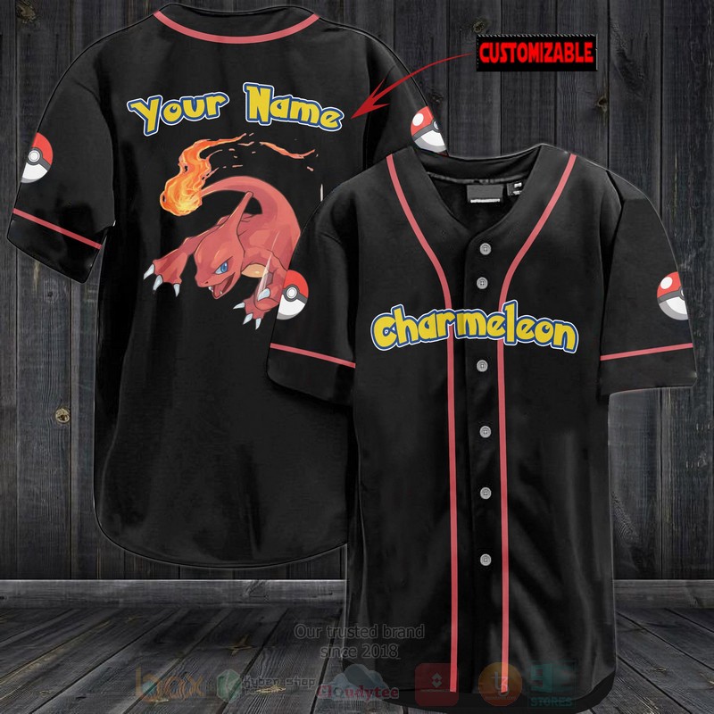 TOP Pokemon Charmeleon Personalized Baseball-Shirt 2
