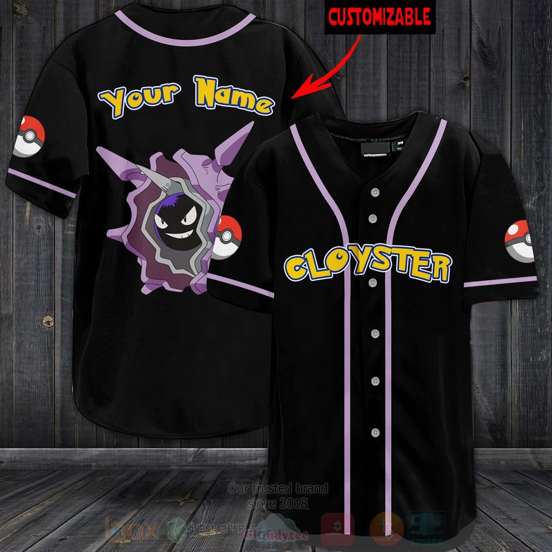 TOP Pokemon Cloyster Personalized Baseball-Shirt 3