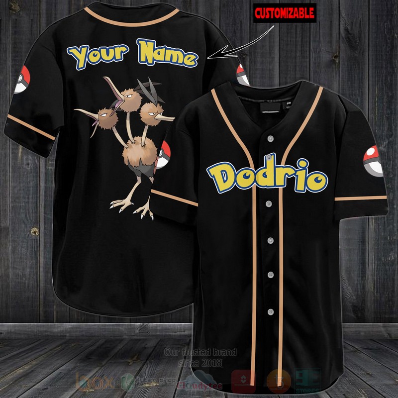 TOP Pokemon Dodrio Personalized Baseball-Shirt 3