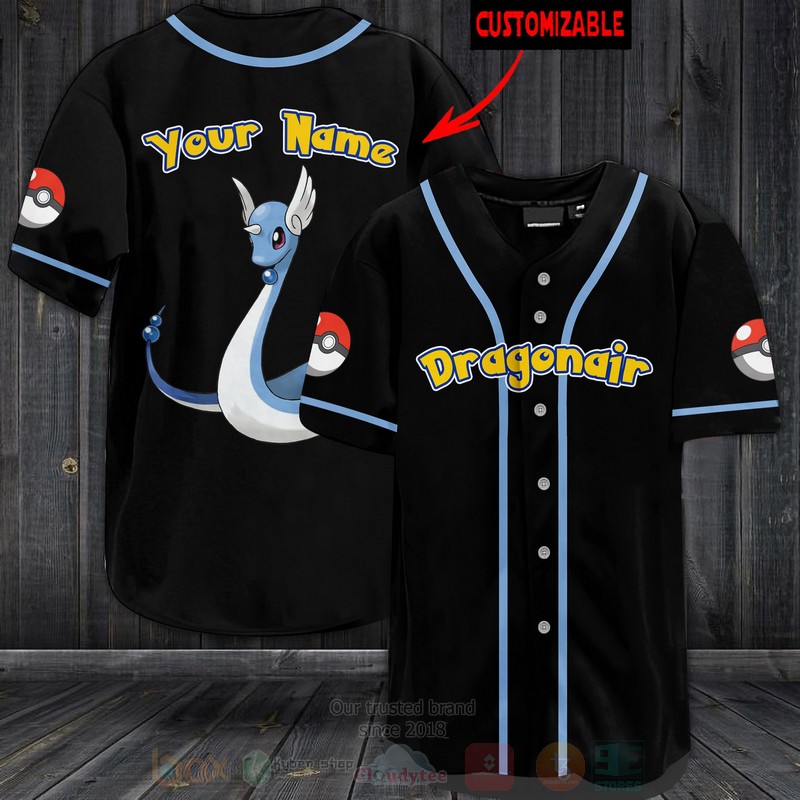 TOP Pokemon Dragonair Personalized Baseball-Shirt 3