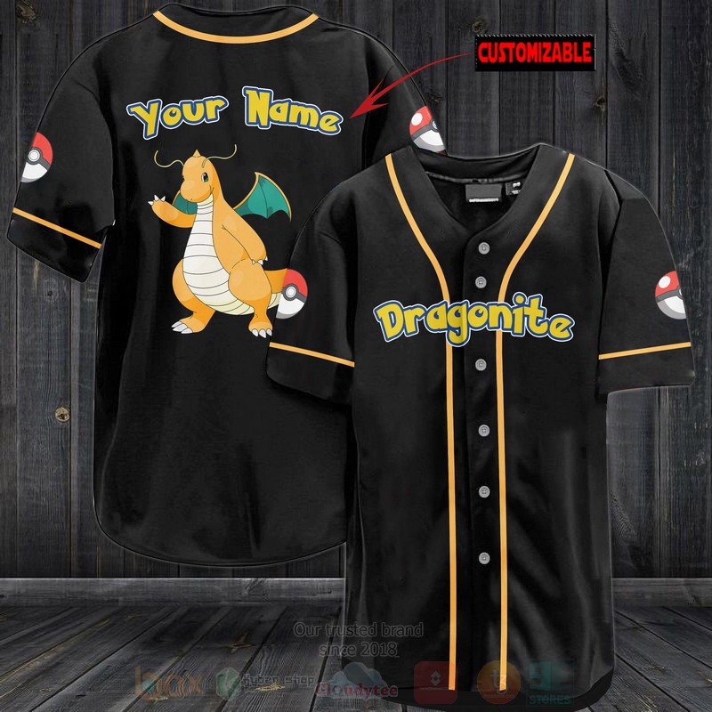 TOP Pokemon Dragonite Personalized Baseball-Shirt 2