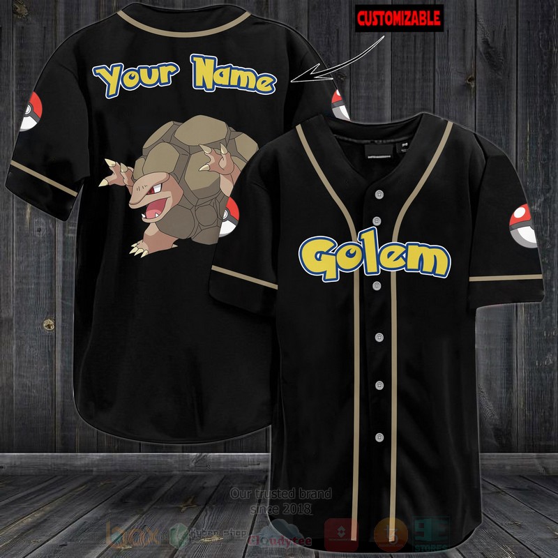 TOP Pokemon Golem Personalized Baseball-Shirt 3