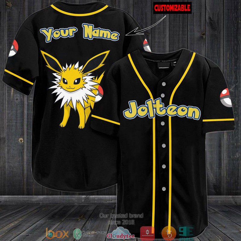 HOT Personalized Pokemon Jolteon Jersey Baseball Shirt 3