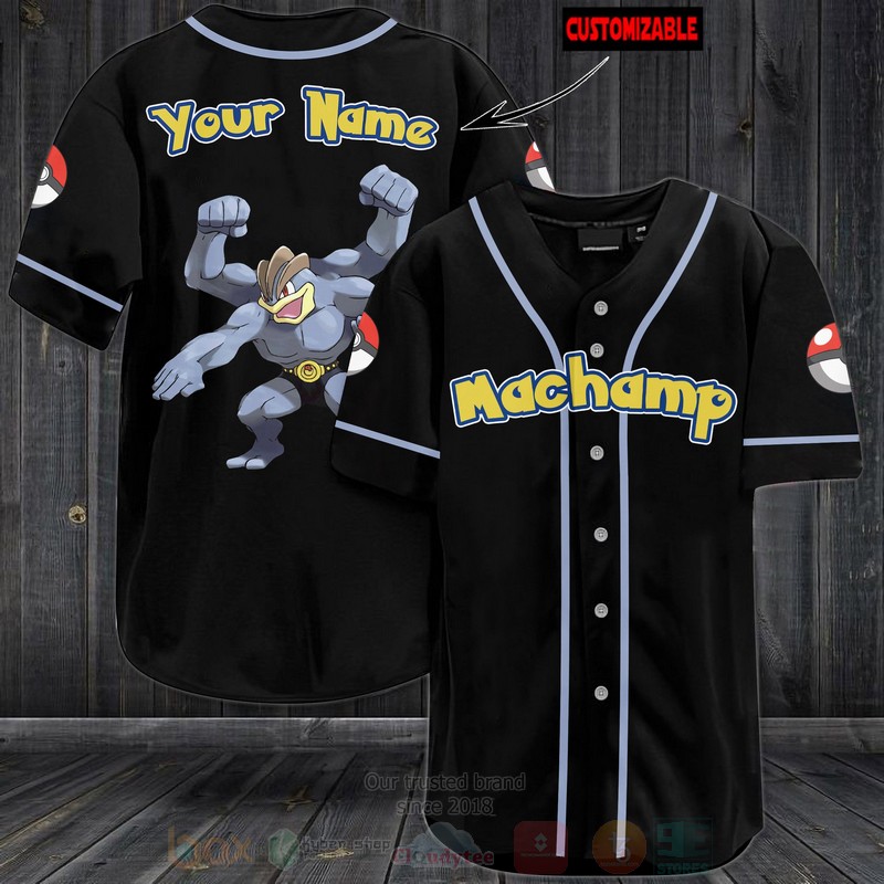 TOP Pokemon Machamp Personalized Baseball-Shirt 3