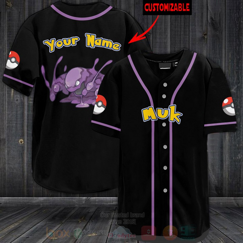 TOP Pokemon Muk Personalized Baseball-Shirt 2