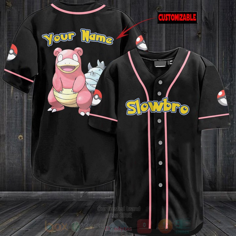 TOP Pokemon Slowbro Personalized Baseball-Shirt 3