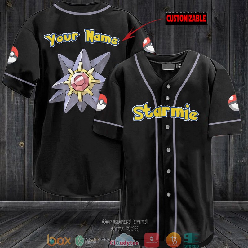 HOT Personalized Pokemon Starmie Jersey Baseball Shirt 2