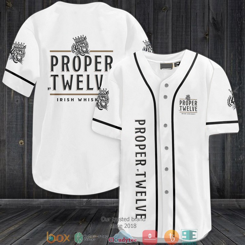 Proper No Twelve Irish Whiskey Jersey Baseball Shirt 5