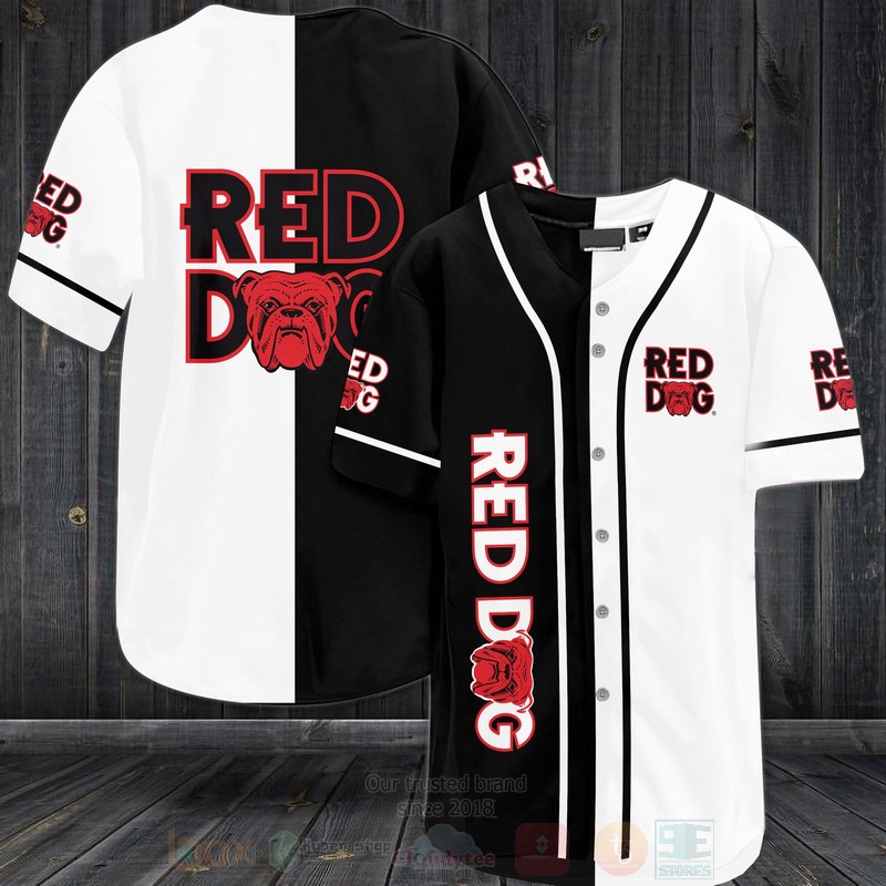 TOP Red Dog Beer AOP Baseball Jersey Shirt 2
