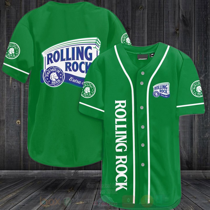 TOP Rolling Rock AOP Baseball Jersey Shirt 2