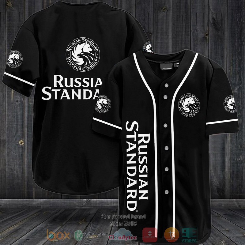 NEW Russian Standard black white Baseball shirt 3