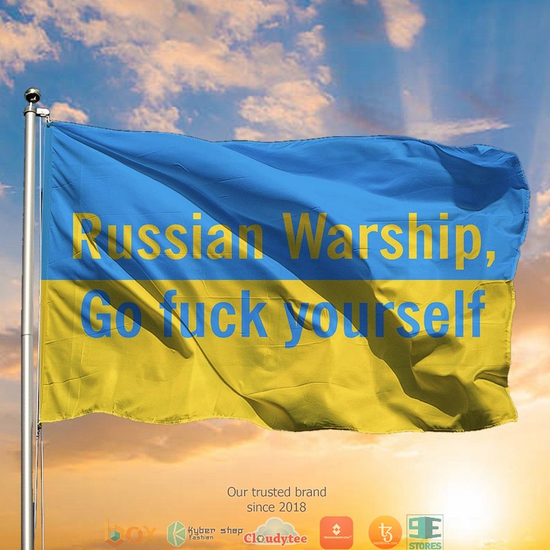 HOT Russian Warship Go F Yourself Shirt Support Ukraine Ukrainian support flags 2