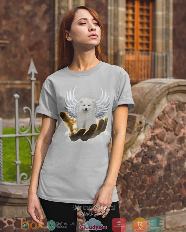 NEW Samoyed Golden Hand Heaven Wings 2d shirt, hoodie 57
