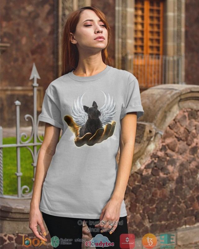 NEW Scottish Terrier Golden Hand Heaven Wings 2d shirt, hoodie 24