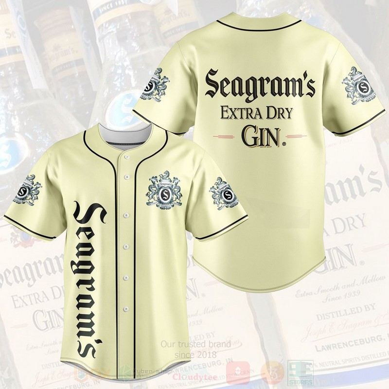 TOP Seagram Extra Dry Gin AOP Baseball Jersey Shirt 2