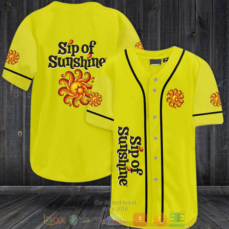 NEW Sip of Sunshine Lawson's Finest Liquids yellow Baseball shirt 2