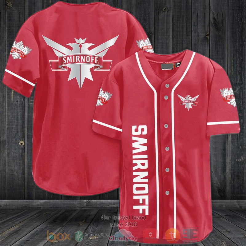 NEW Smirnoff Vodka red Baseball shirt 3